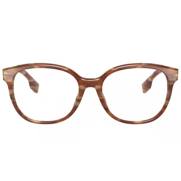 NWT BURBERRY EYEGLASSES SPOTTED BROWN CAT EYE WOMEN EYEWEAR BURBERRY - Picture 2 of 3